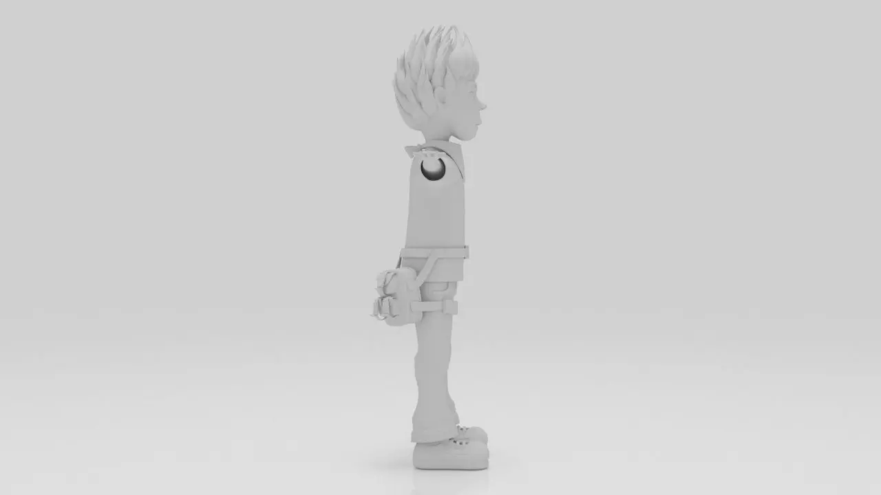 Character Hilo Rigged  Low-poly 3D model_8