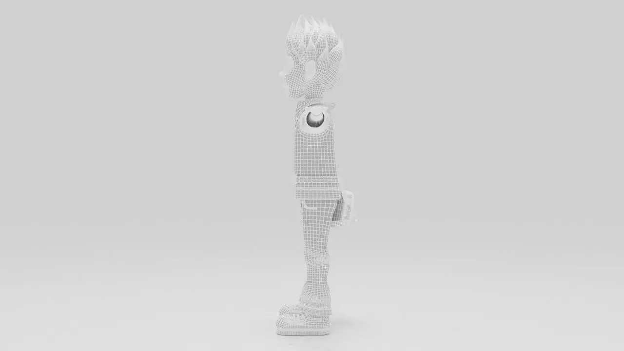 Character Hilo Rigged  Low-poly 3D model_10