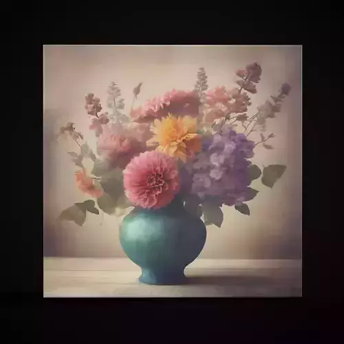 Vintage Flowers Painting Four