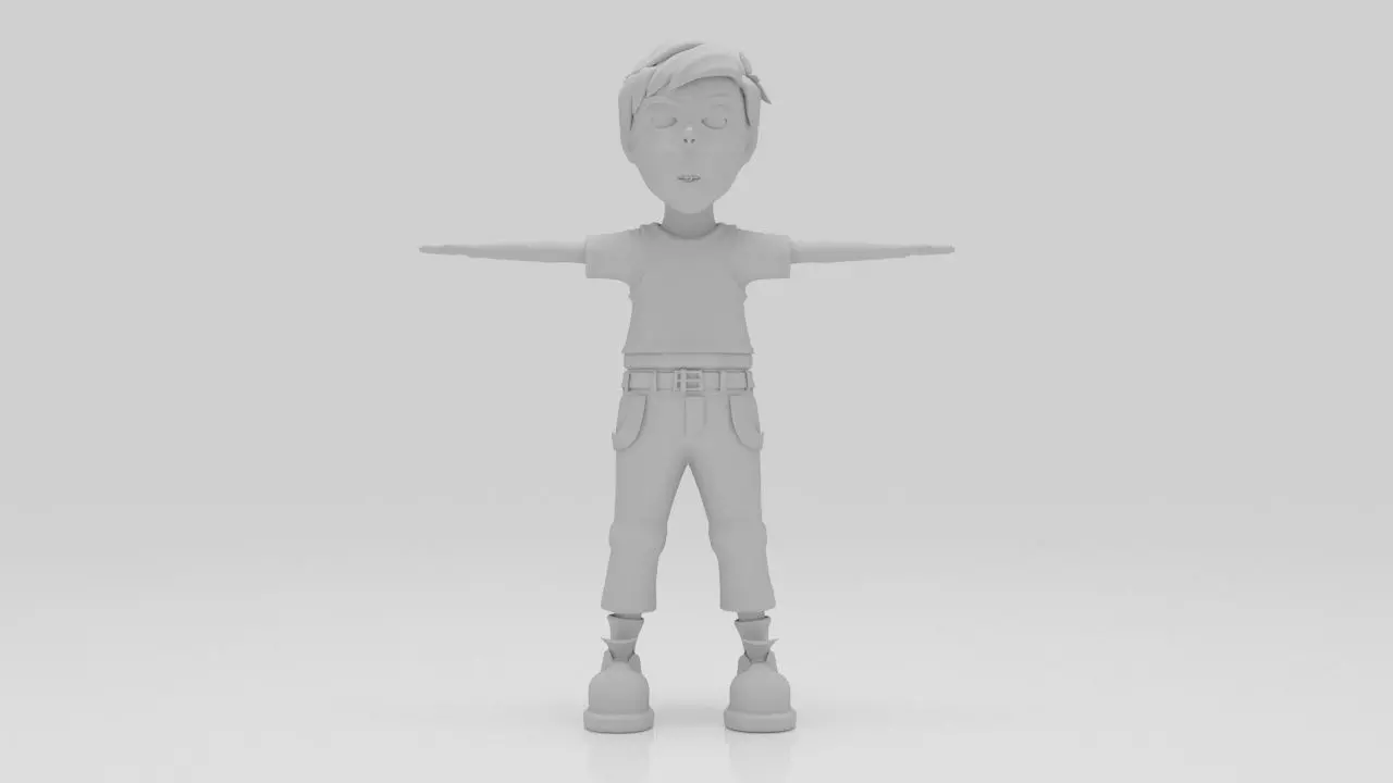 Character Popi Rigged  Low-poly 3D model_5