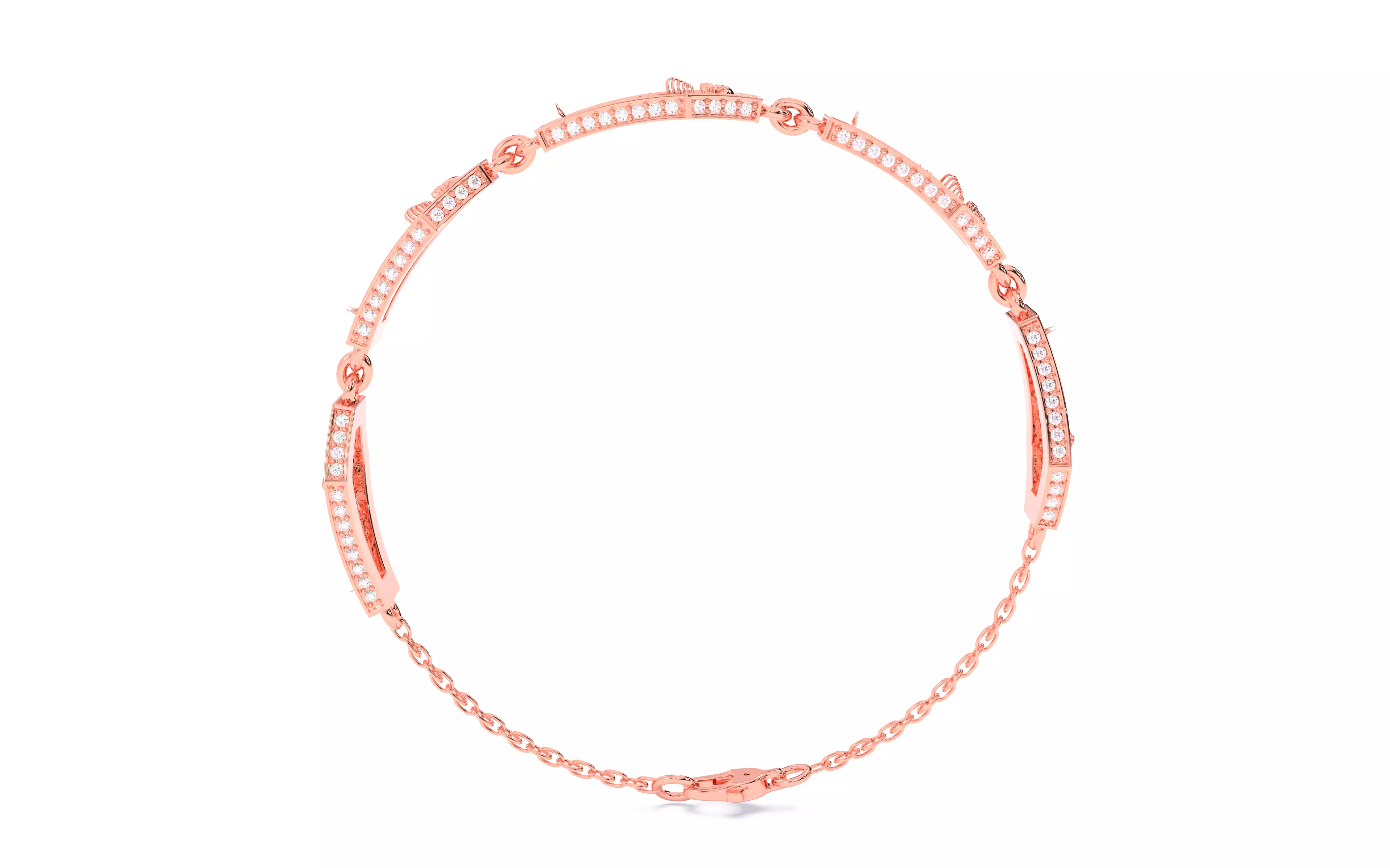 Skeleton in Coffin Bracelet 3dm stl renders details 3D print model_18