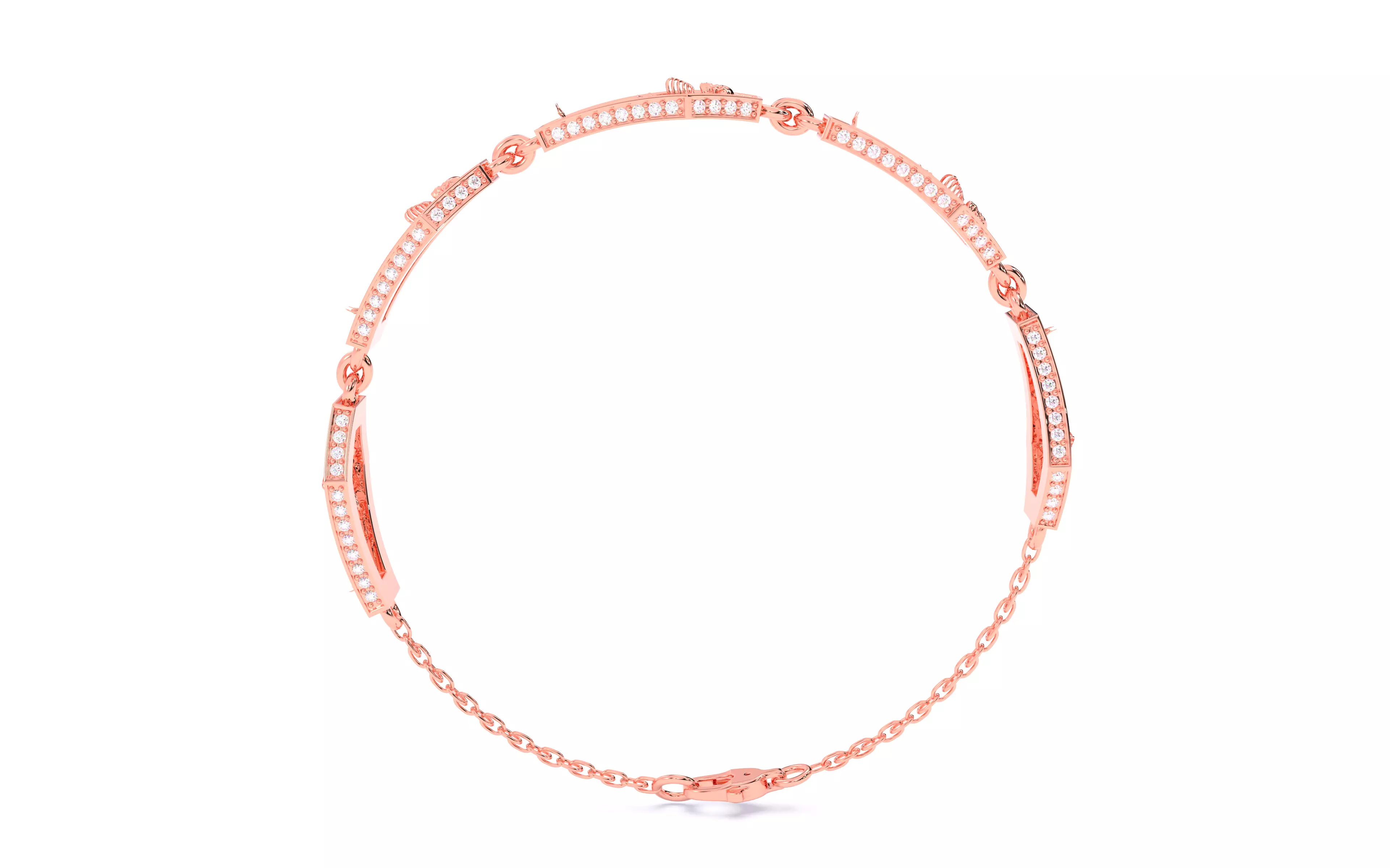 Skeleton in Coffin Bracelet 3dm stl renders details 3D print model_19