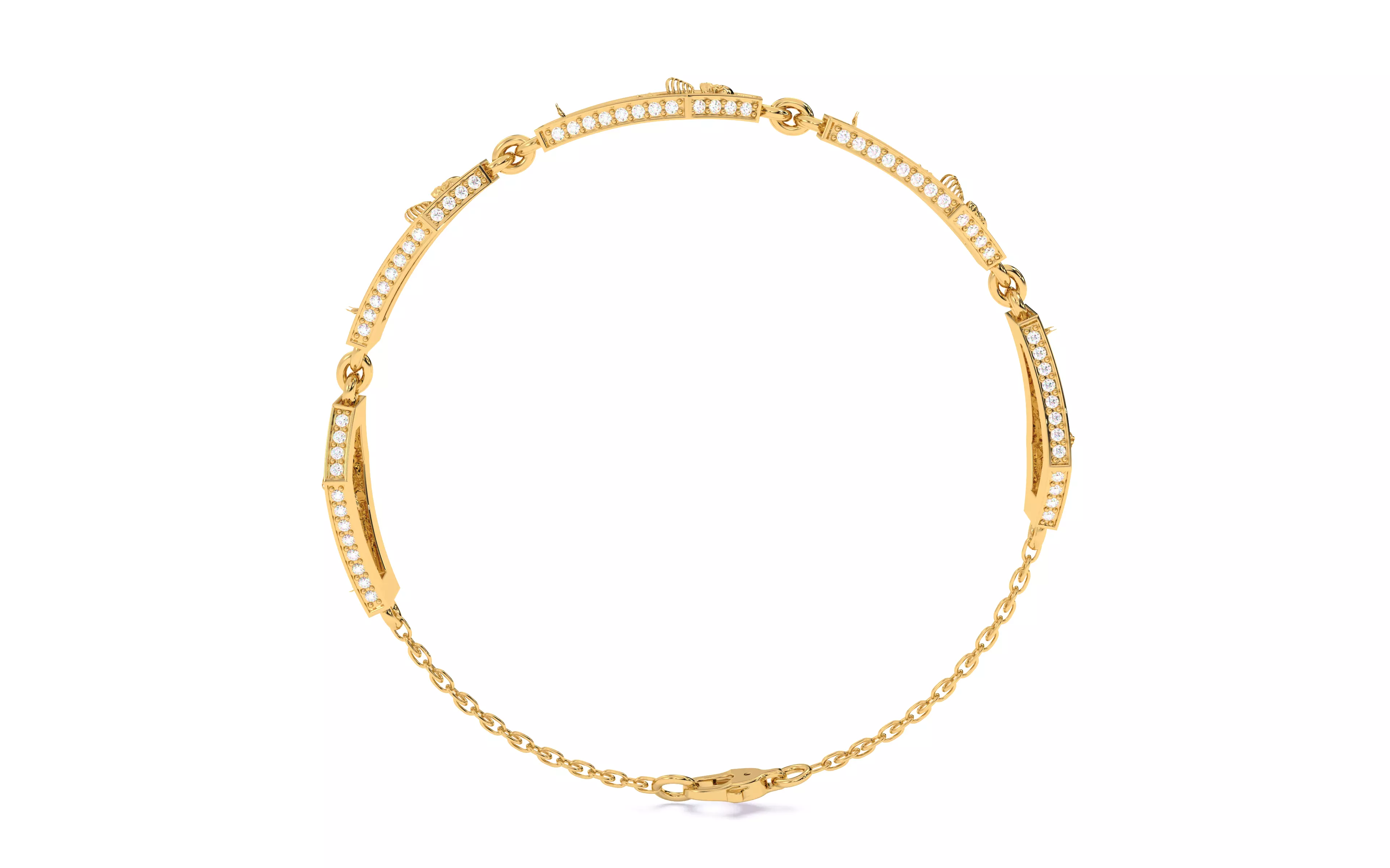 Skeleton in Coffin Bracelet 3dm stl renders details 3D print model_14