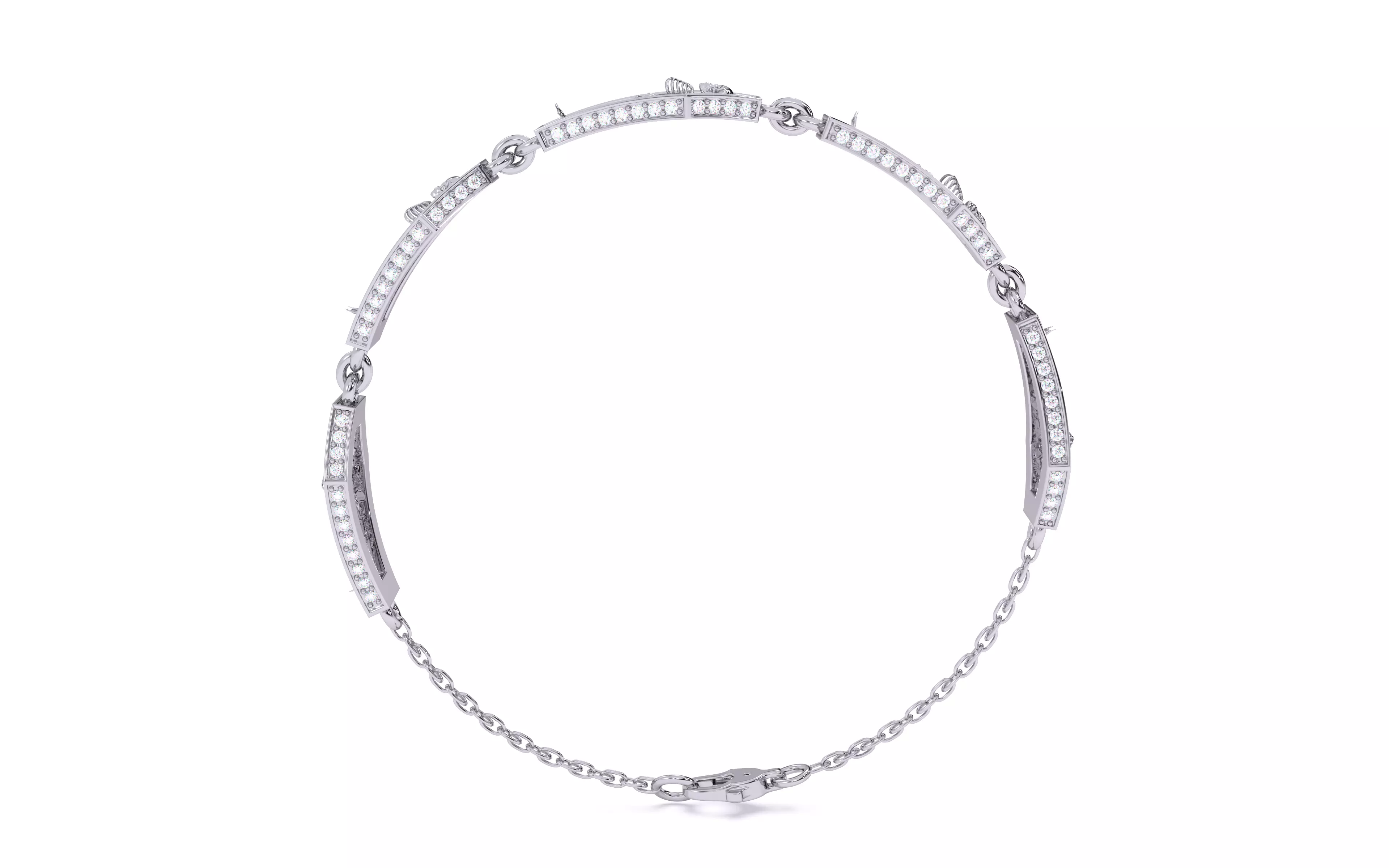 Skeleton in Coffin Bracelet 3dm stl renders details 3D print model_17