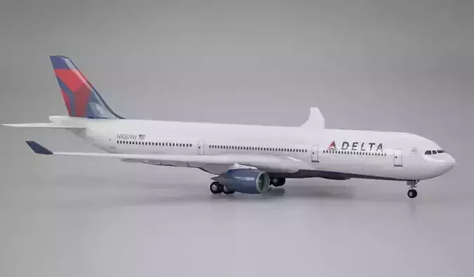 Airbus A330 Delta  3D Model
