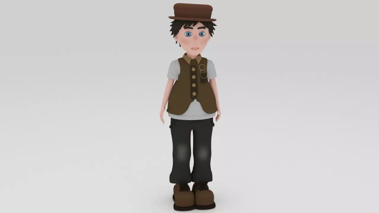 Character Lipo Rigged  Low-poly 3D model_0