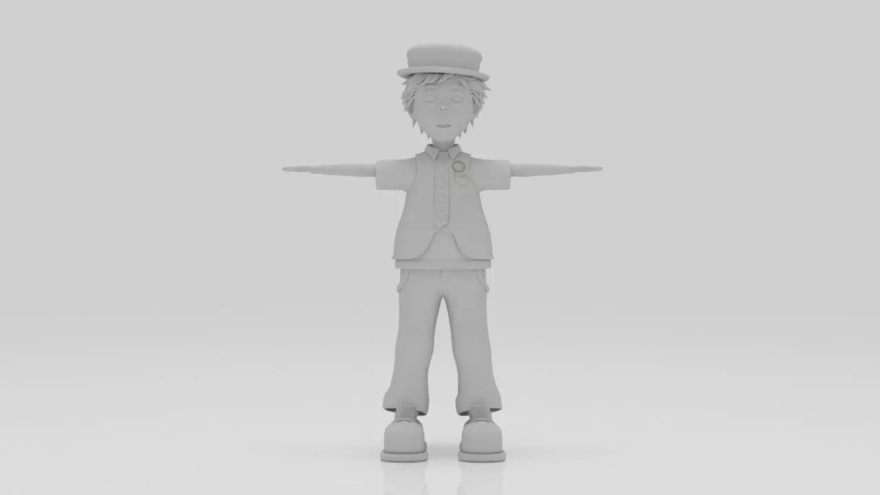 Character Lipo Rigged  Low-poly 3D model_5