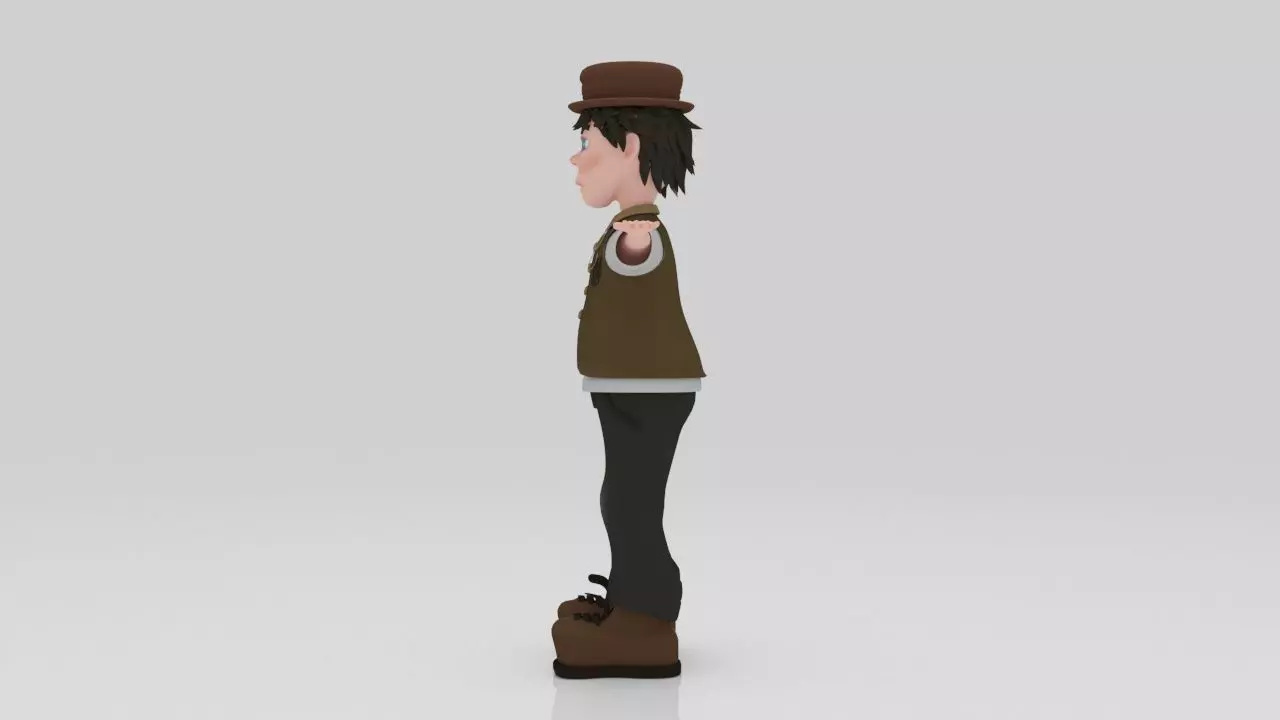 Character Lipo Rigged  Low-poly 3D model_2
