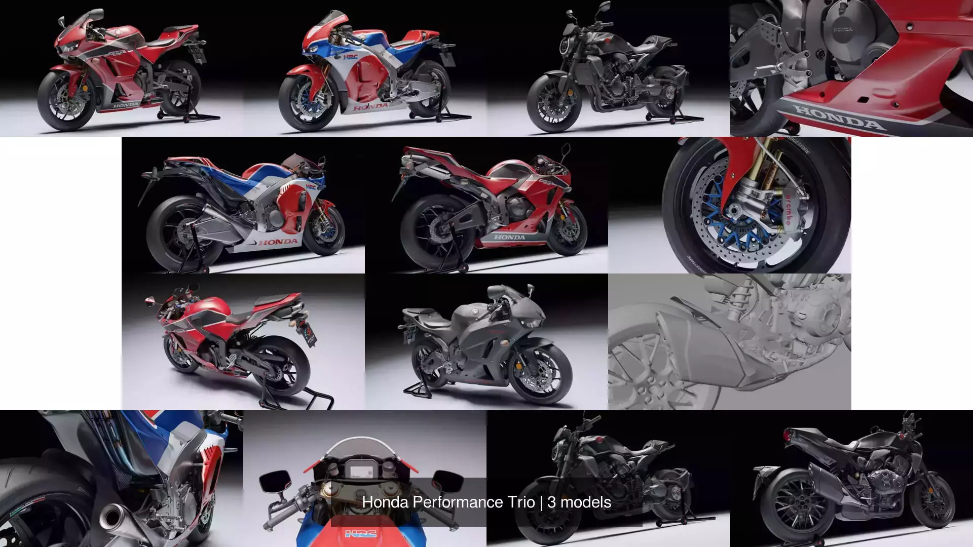 Honda Performance Trio 3D Model Collection_1
