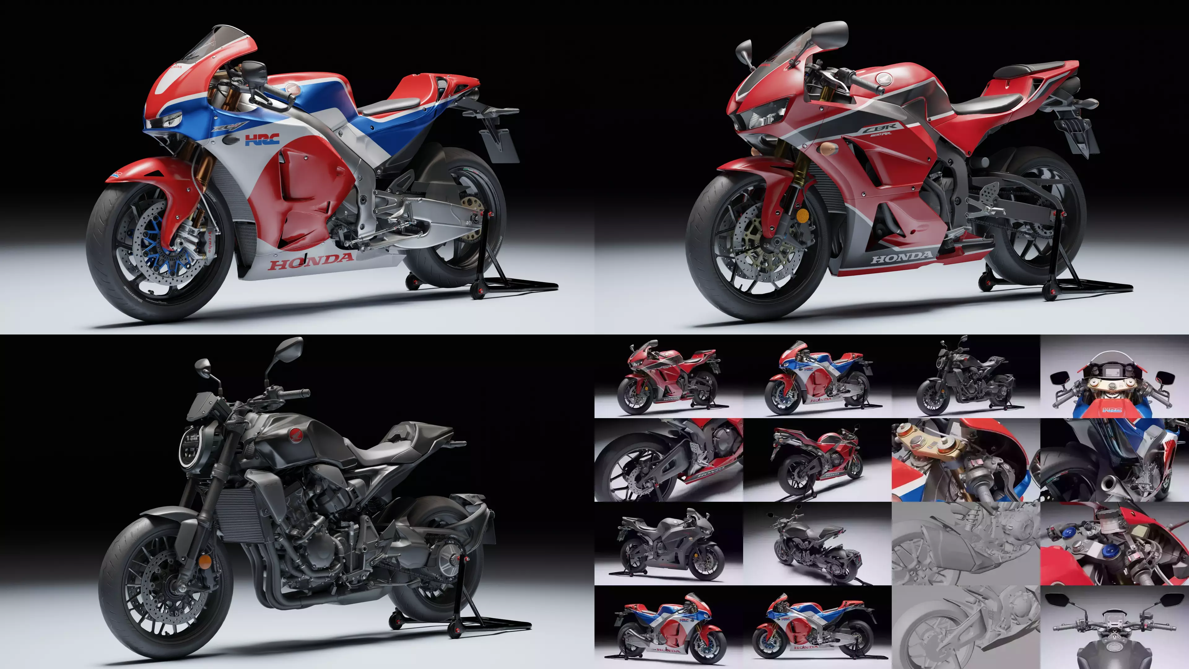 Honda Performance Trio 3D Model Collection_0