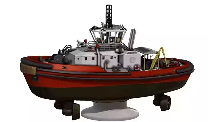 Modern Azimuth-Propelled Tug  3D Printable Model 3D print model