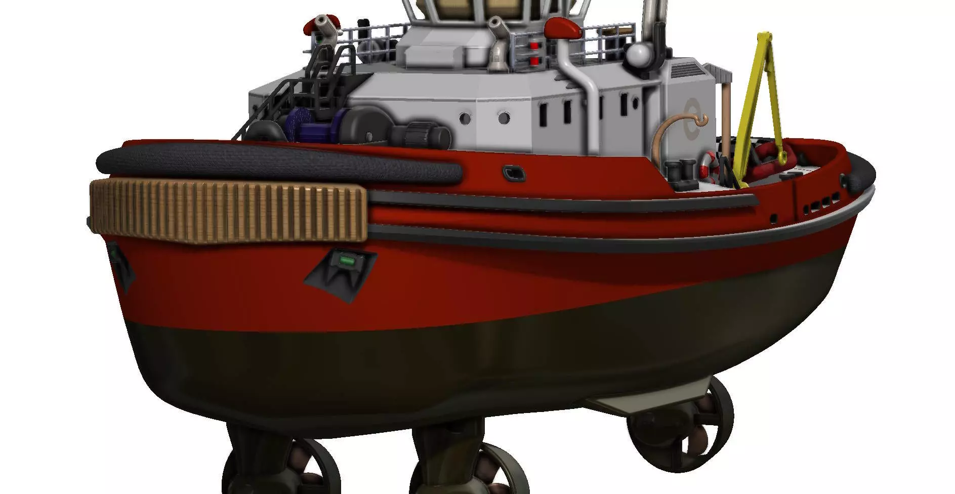 Modern Azimuth-Propelled Tug  3D Printable Model 3D print model_13