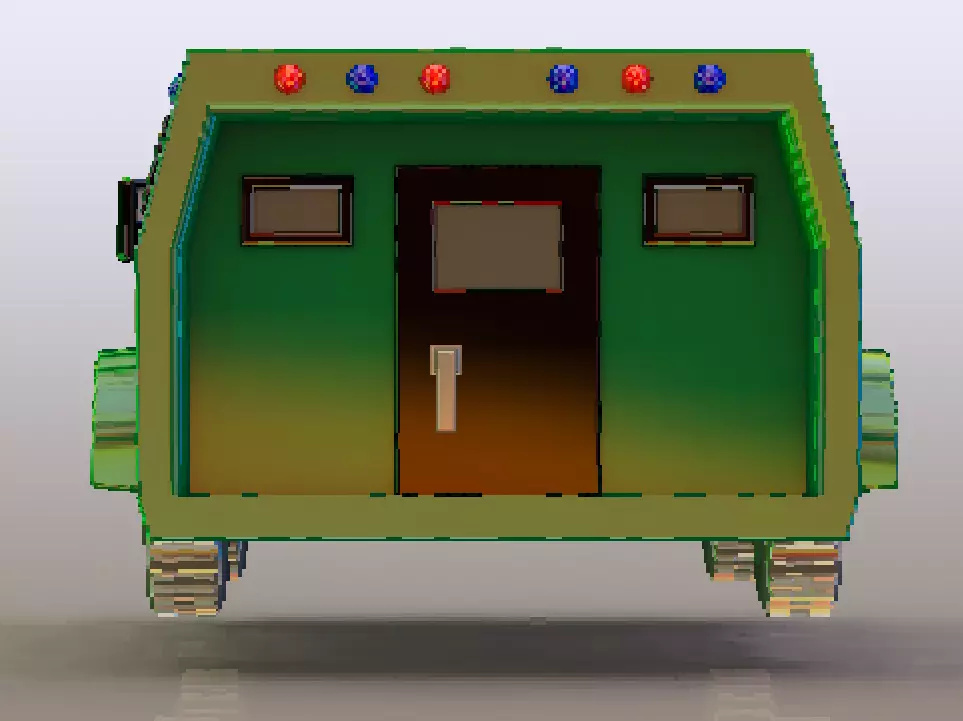 Armored SUV  printable 3D Model 3D print model_4