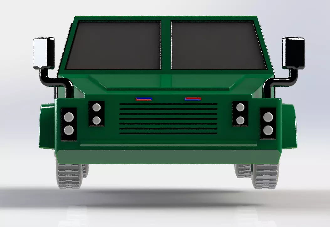 Armored SUV  printable 3D Model 3D print model_1