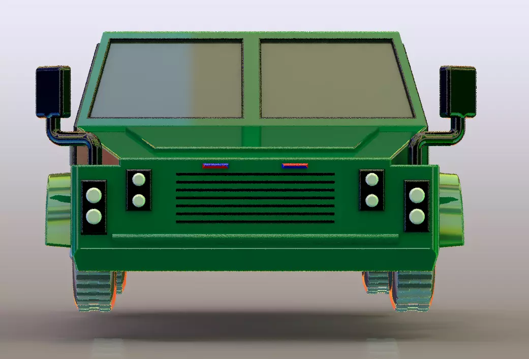 Armored SUV  printable 3D Model 3D print model_5