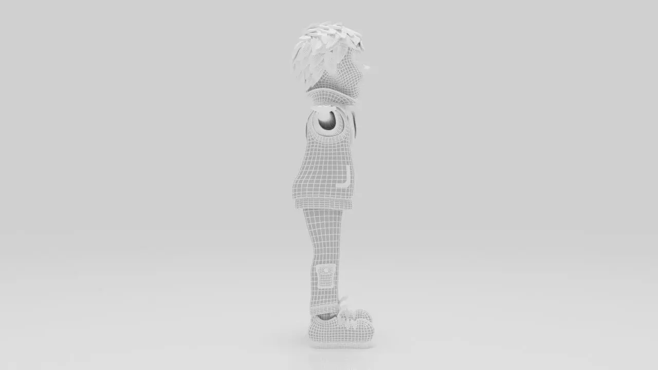 Character Nipo Rigged  Low-poly 3D model_12