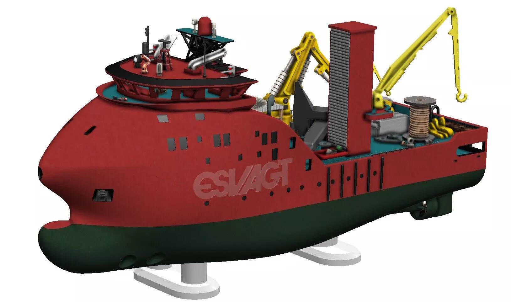 Modern Offshore Service Vessel Albert Betz RC READY 3D print model