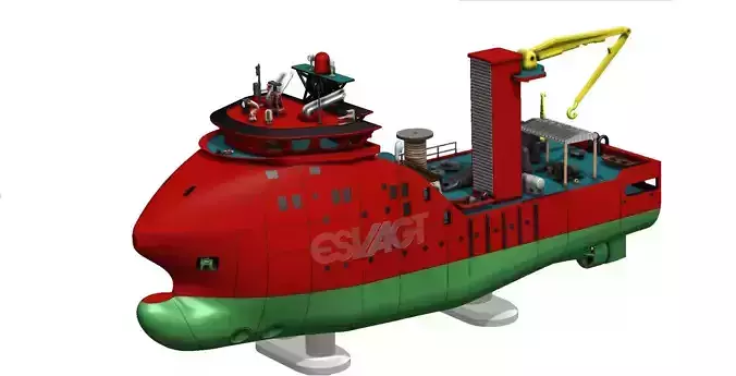 Modern Offshore Service Vessel Albert Betz