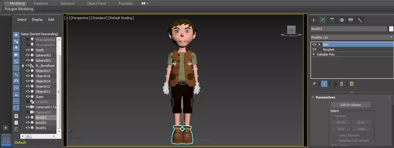 Character Zila Rigged  Low-poly 3D model_13