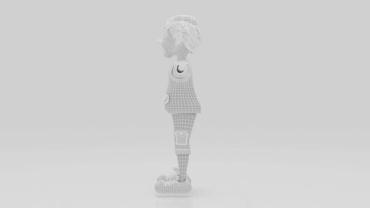 Character Zila Rigged  Low-poly 3D model_10