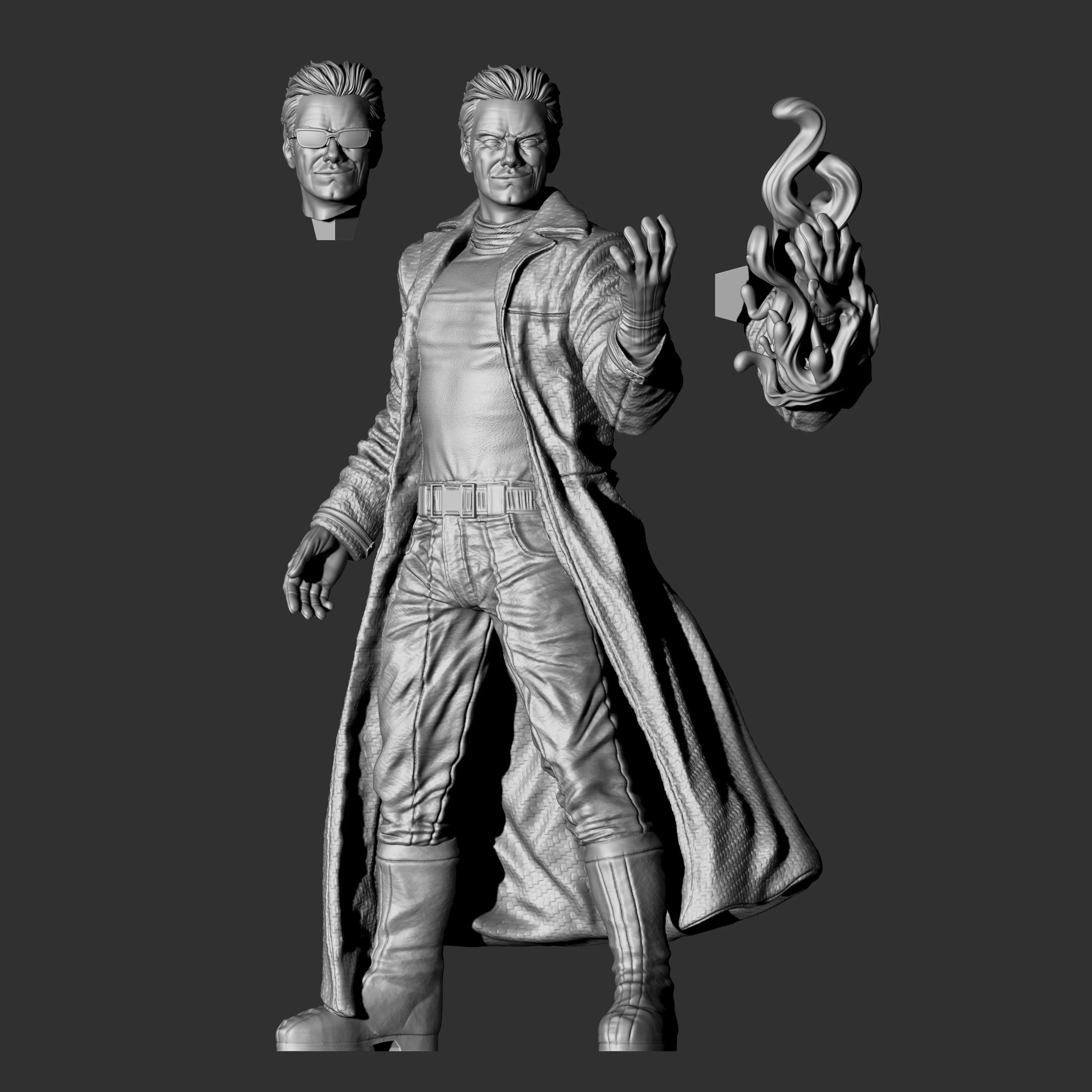Albert Wesker 3D Print Figure Antony Starr Interpretation 3D print model_7