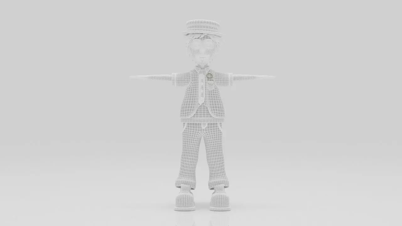 Character pack Rigged 05 Low-poly 3D model_8