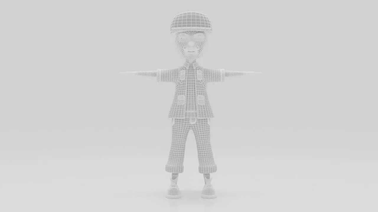 Character pack Rigged 05 Low-poly 3D model_14