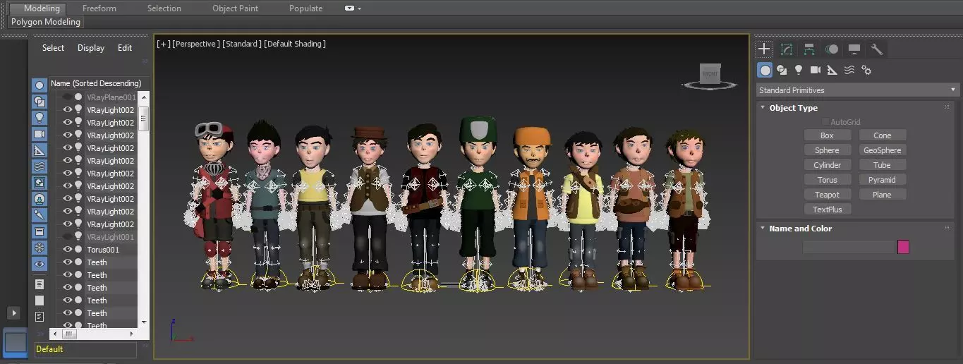 Character pack Rigged 05 Low-poly 3D model_21