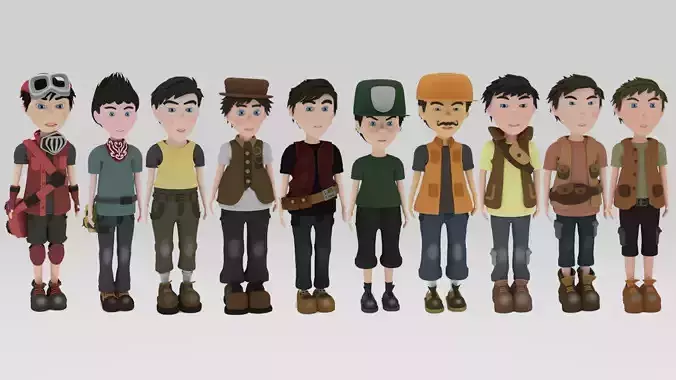 Character pack Rigged 05