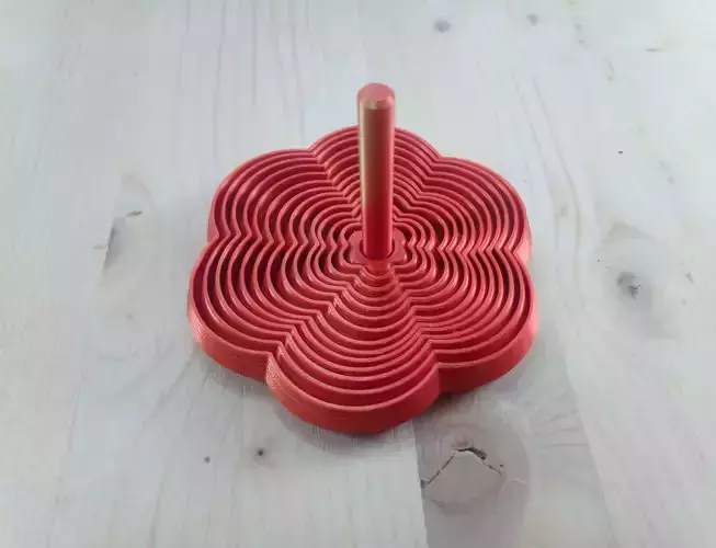 Curvy Fractal Fidget with Handle