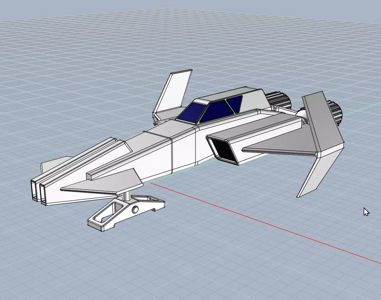 3d printable spacecraft concept 3D print model_6