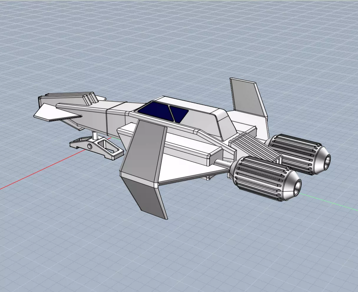 3d printable spacecraft concept 3D print model_3