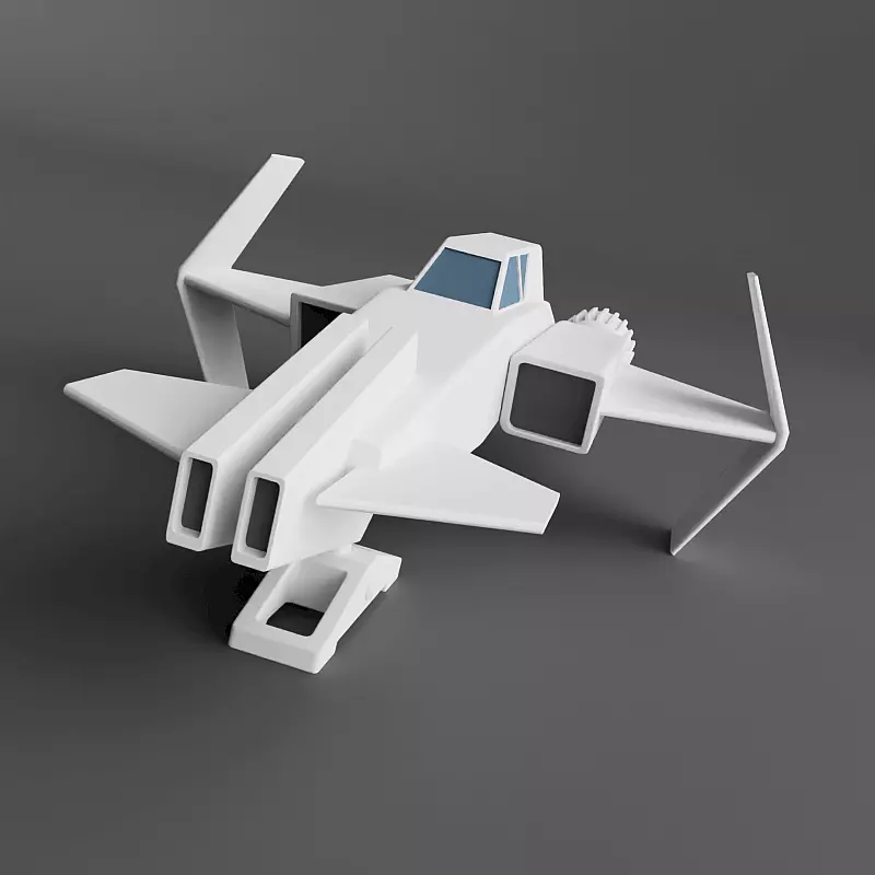3d printable spacecraft concept 3D print model_4