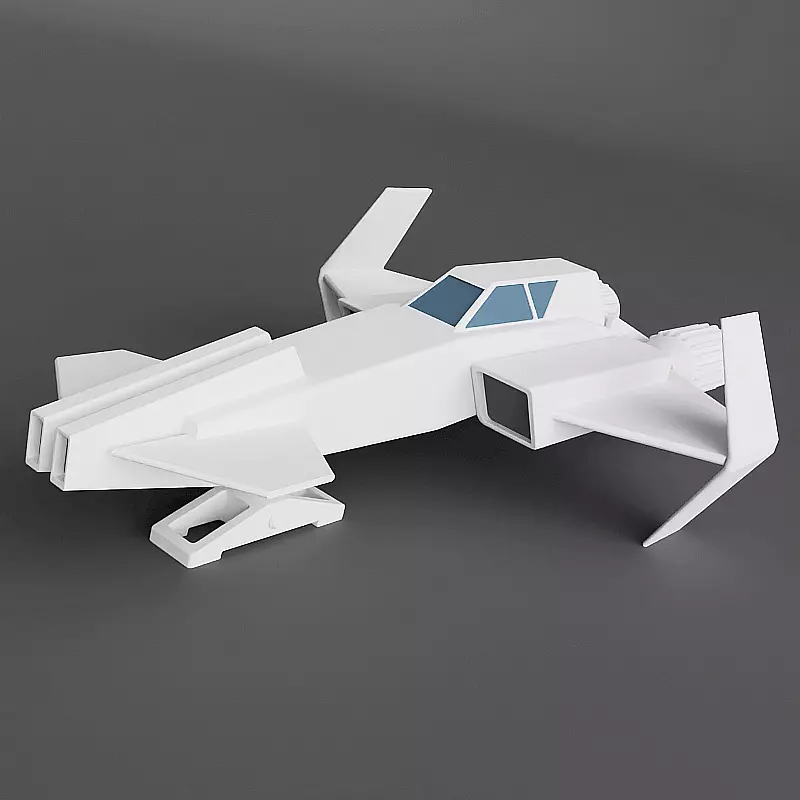 3d printable spacecraft concept 3D print model_0
