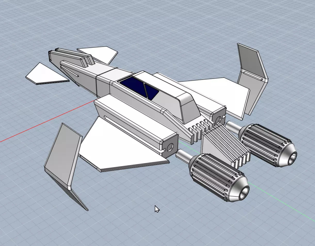 3d printable spacecraft concept 3D print model_7