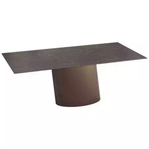 Dorado rectangular ceramic table