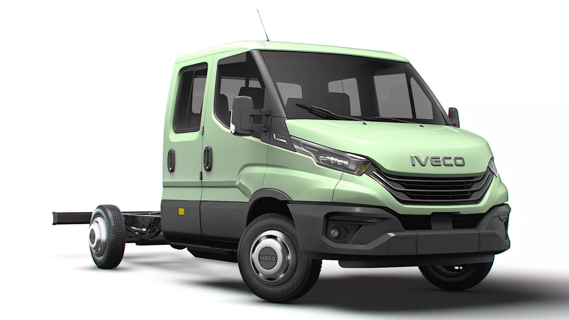 Iveco Daily Double Cab L3 Chassis 2026 3D model