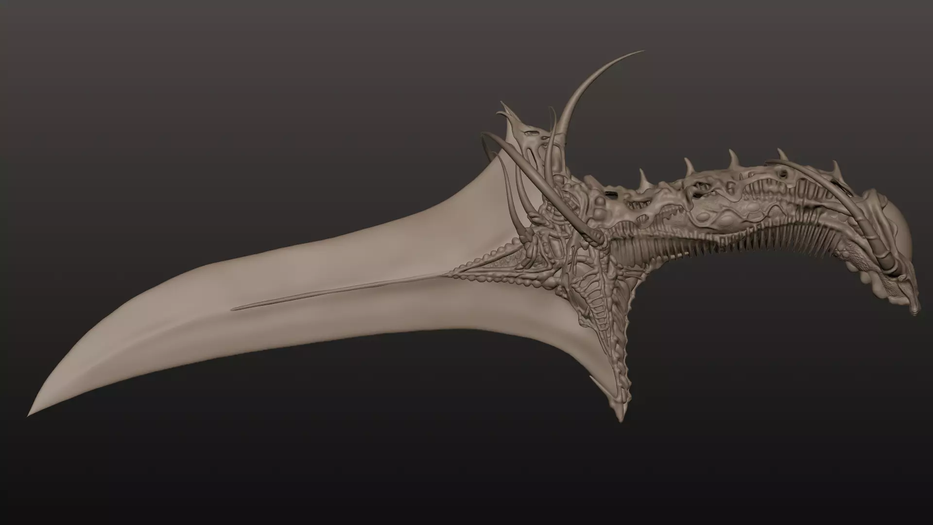 Karambit - Biomech Artifact Weapon 3D model_5