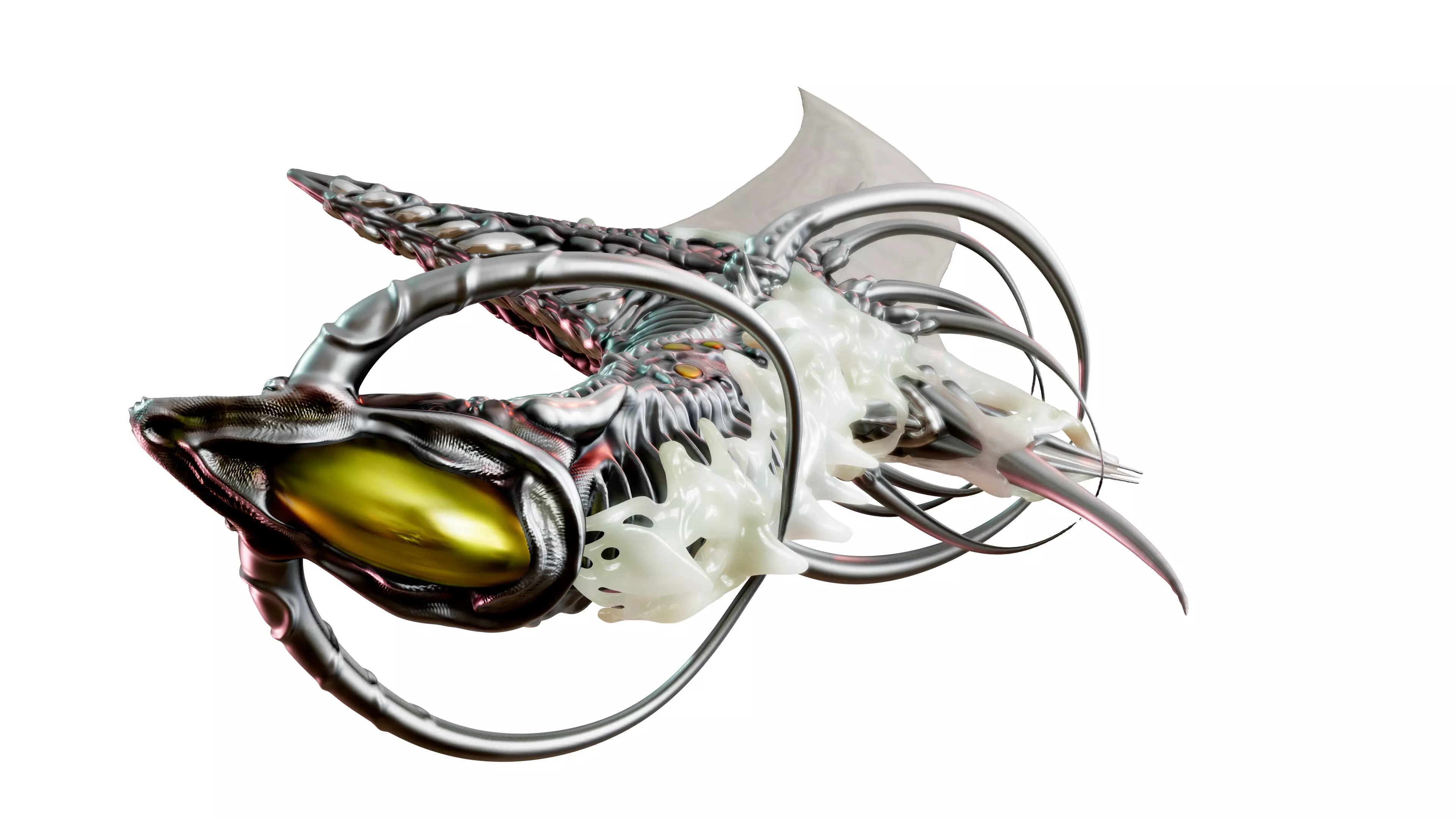 Karambit - Biomech Artifact Weapon 3D model_4