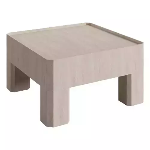 Block wooden coffee table