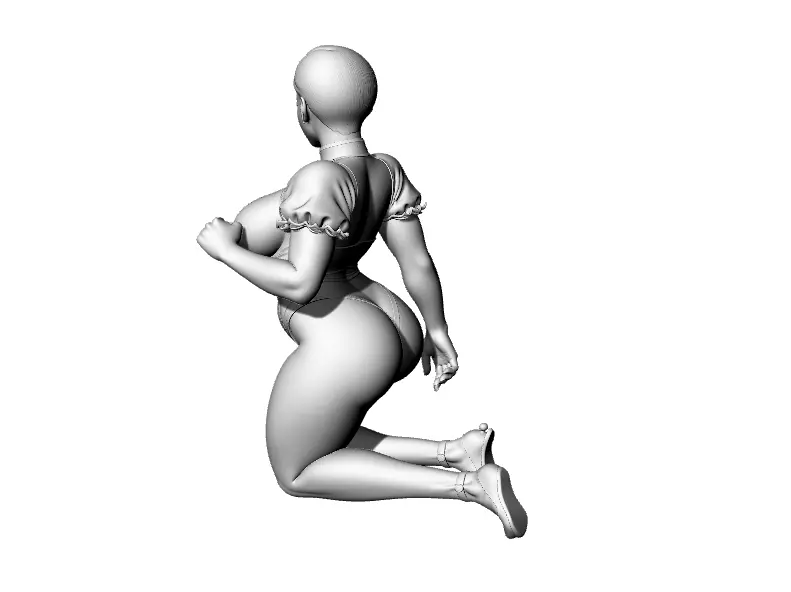 Lady Lady 3D print model_2