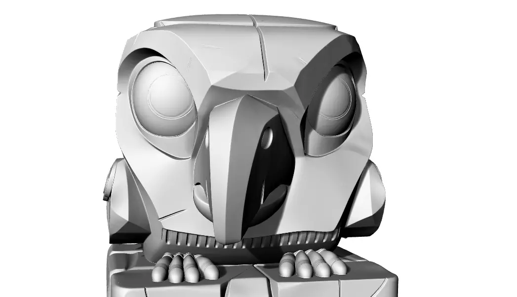 Donald Trump Eule 3D print model_1