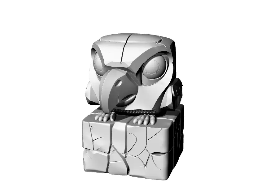 Donald Trump Eule 3D print model_3