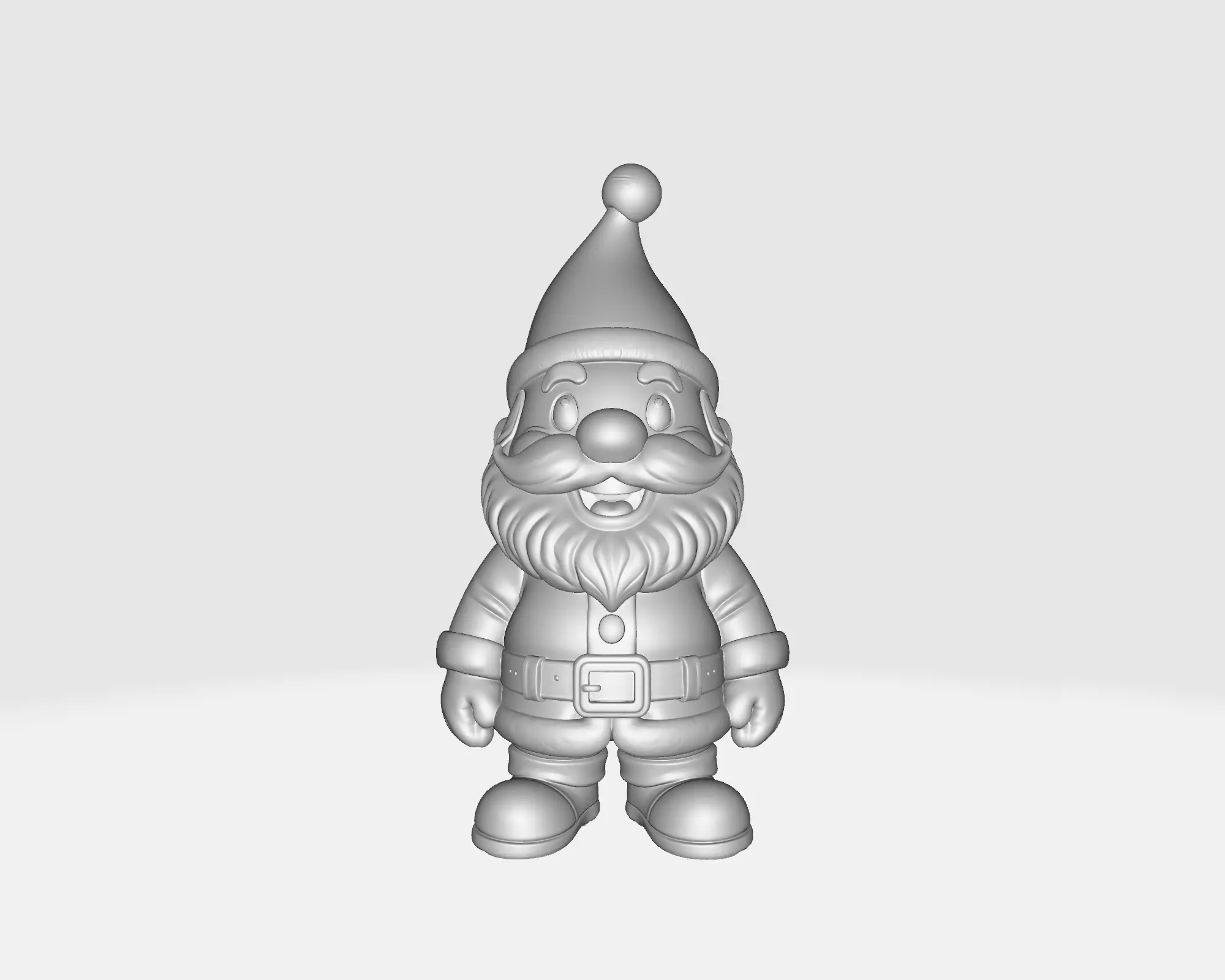 Santa Claus Figurine Christmas Decoration Holiday Ornament 3D print model_1