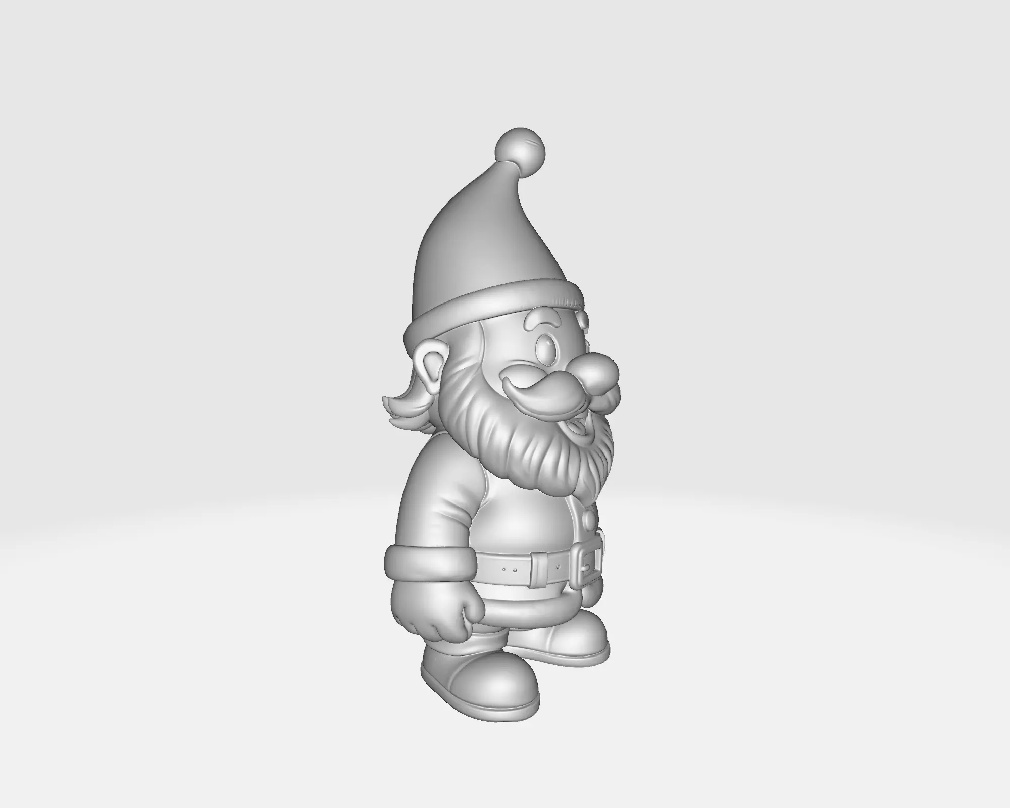 Santa Claus Figurine Christmas Decoration Holiday Ornament 3D print model_2