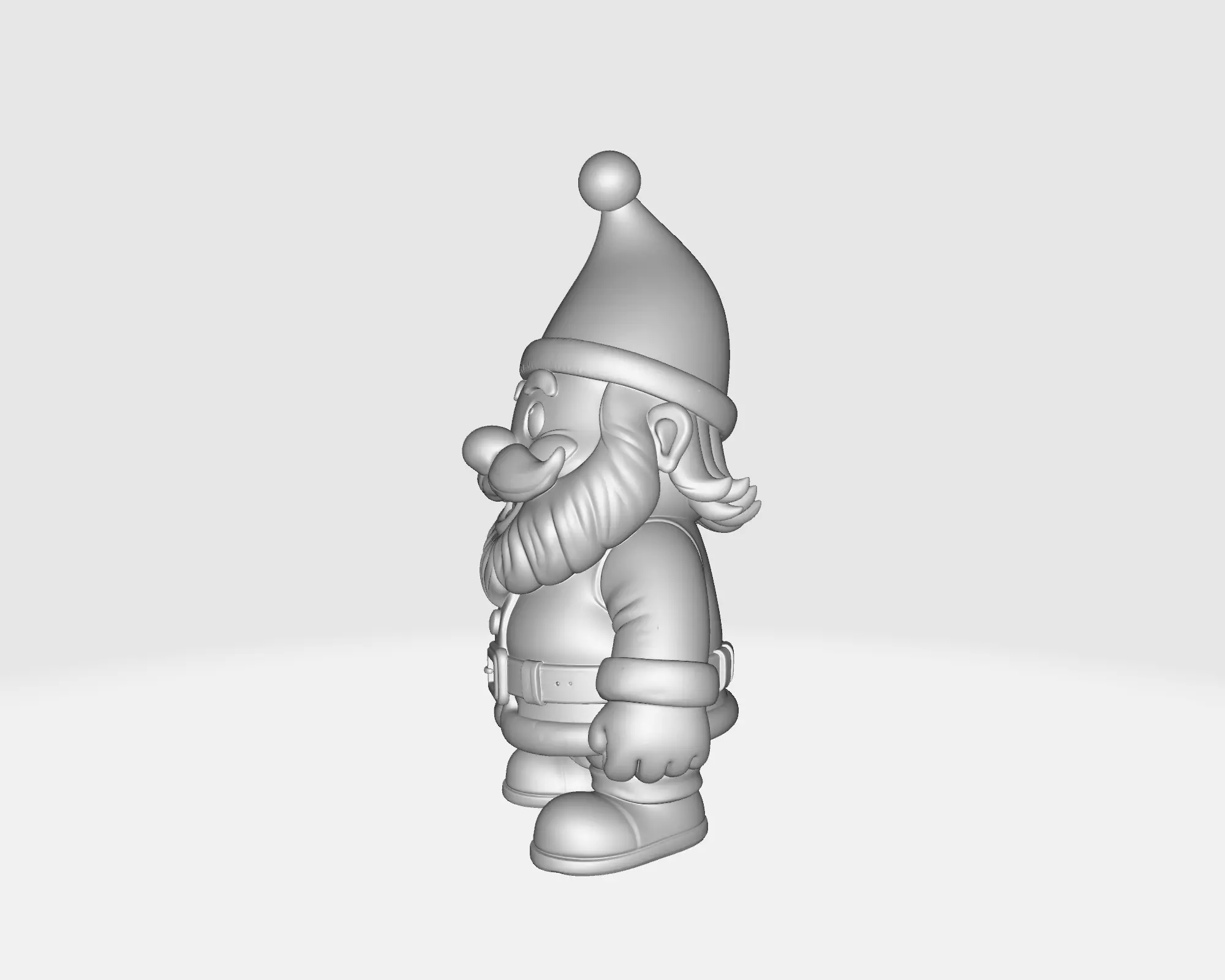 Santa Claus Figurine Christmas Decoration Holiday Ornament 3D print model_3