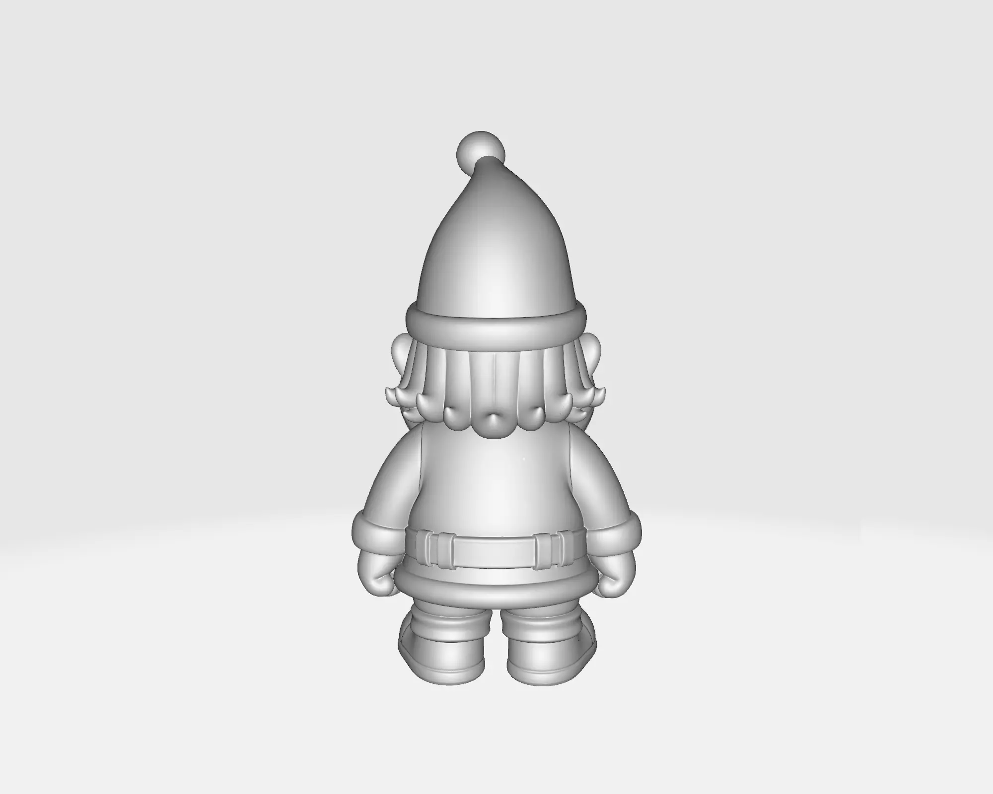 Santa Claus Figurine Christmas Decoration Holiday Ornament 3D print model_4