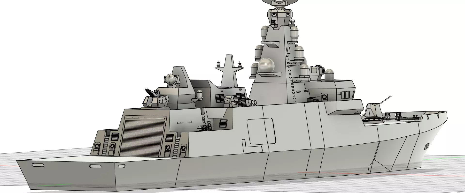 Istanbul-class frigate for Indonesian Navy  3D print model_17