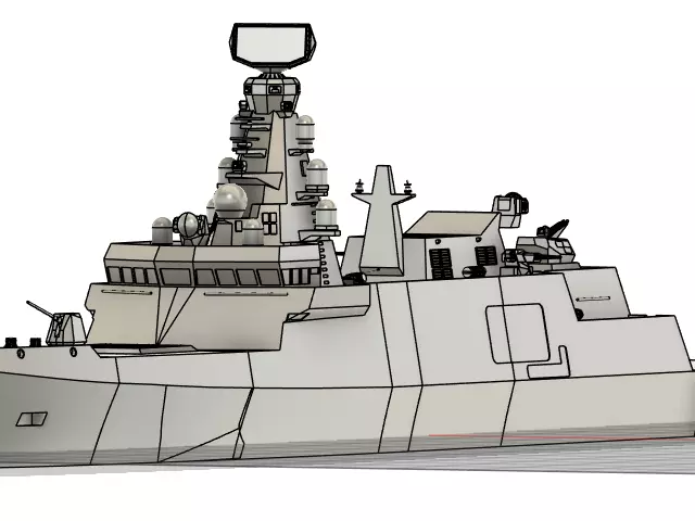 Istanbul-class frigate for Indonesian Navy  3D print model_13