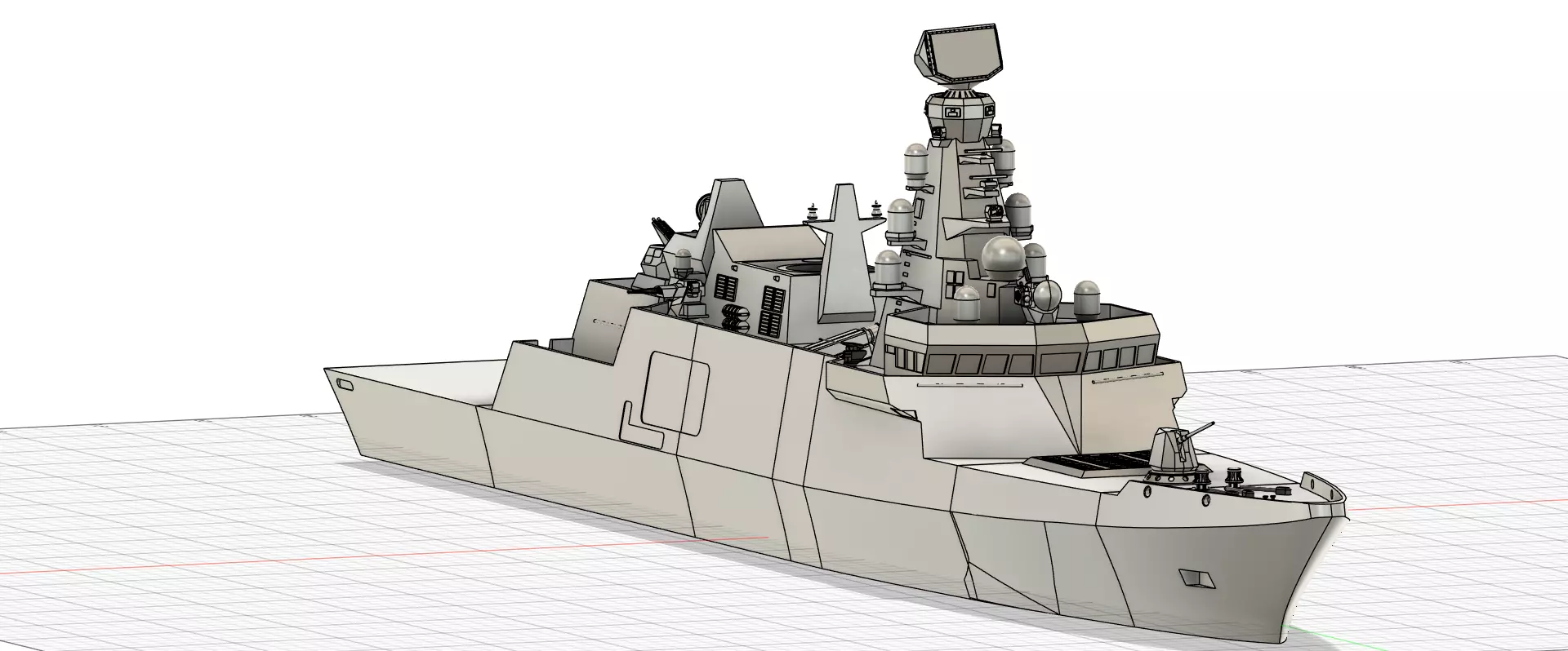 Istanbul-class frigate for Indonesian Navy  3D print model_11